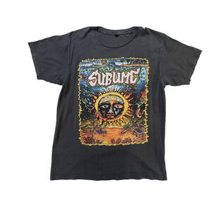 Sublime Shirt Mens Small Black Sun Graphic Band Rock Ska Punk T-Shirt Tee Reggae